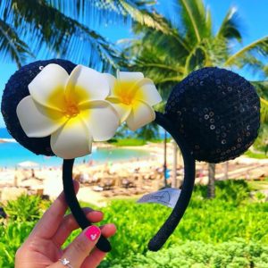 Hawaiian Minnie Ears at Aulani Resort