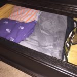 packing cubes in drawers