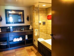 Master Bathroom at Animal Kingdom Lodge Kidani Village