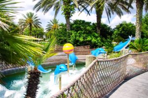 Dolphins near Pool at Old Key West Resort