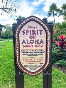 Spirit of Aloha Dinner Show at the Polynesian Resort