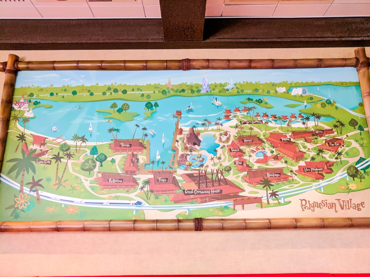 Map of the Polynesian Village Resort  Wish Upon a Star With Us