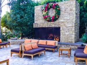 Outdoor Seating Area at Disneyland Hotel