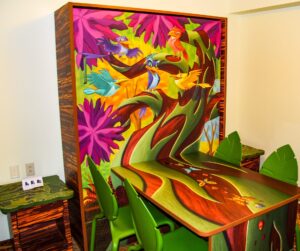 Table Converts to Bed at Art of Animation Family Suite