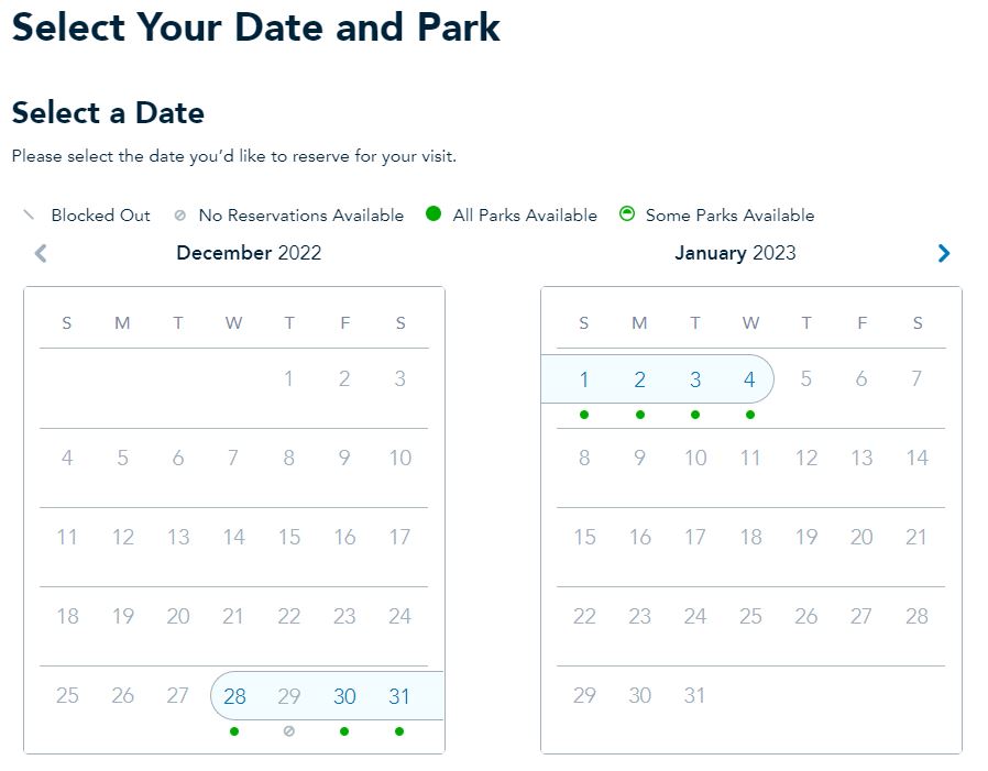 Theme Park Reservations