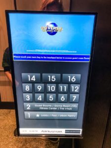 Elevator Screens at Aventura Hotel