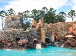 Roman Aqueduct Waterslide at Portofino Bay Hotel