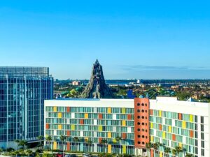 View of Volcano Bay from Aventura Hotel