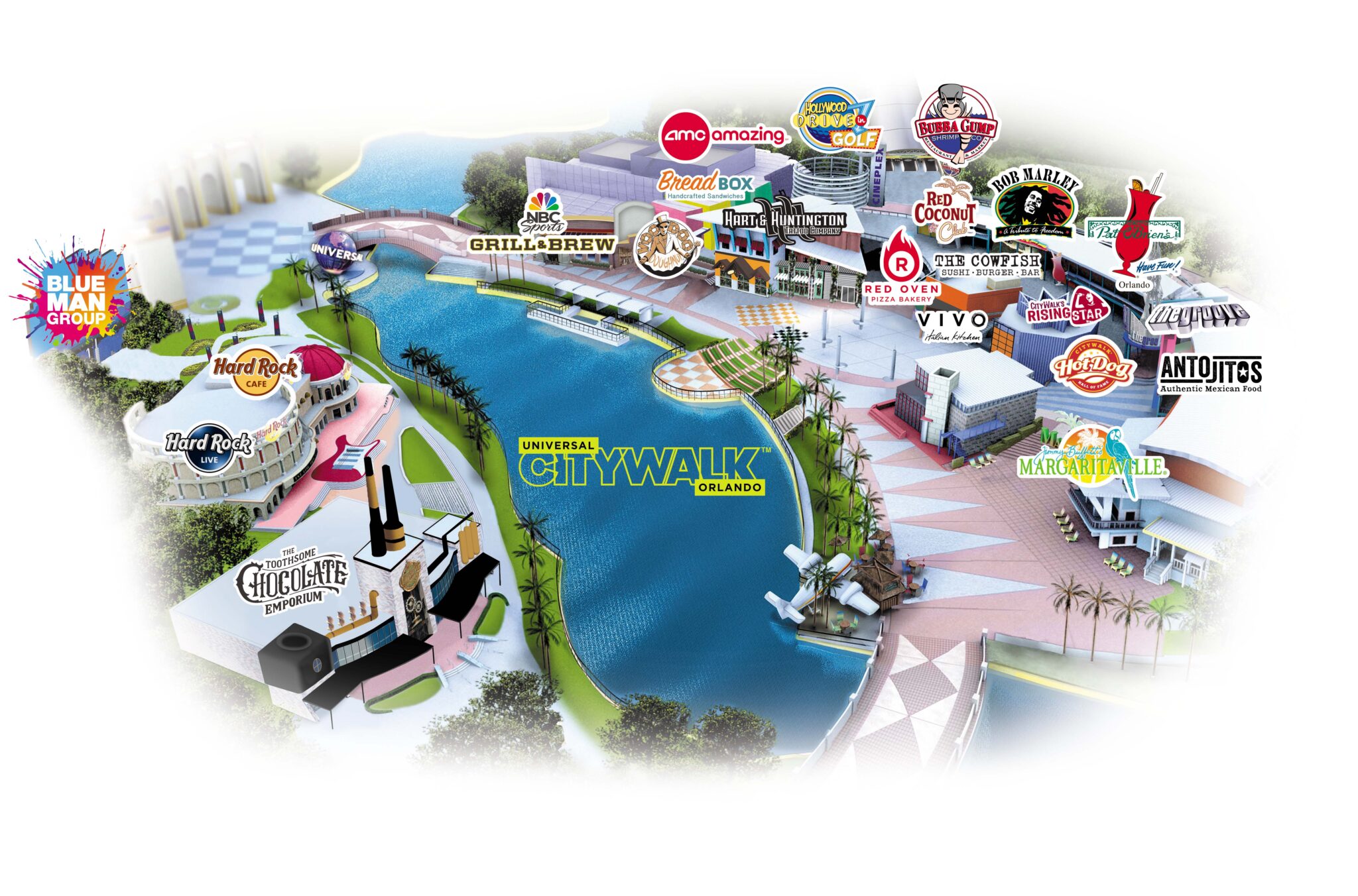 CityWalk Map, Universal Orlando Resort Wish Upon a Star With Us