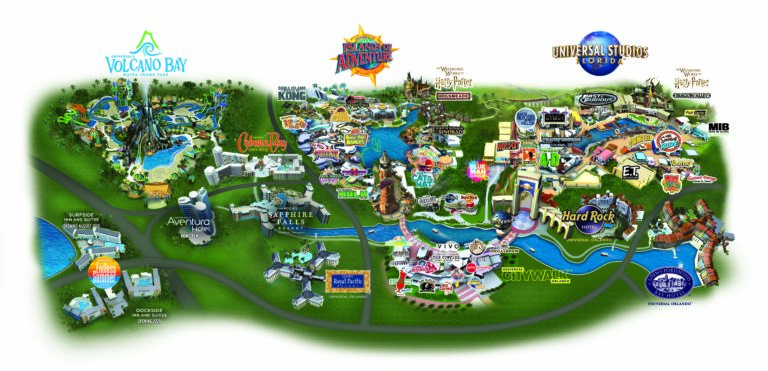 Universal Orlando Resort Map | Wish Upon a Star With Us