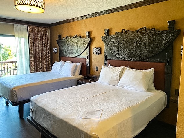 2 Queen Beds in an Animal Kingdom Lodge Standard Room | Wish Upon a ...