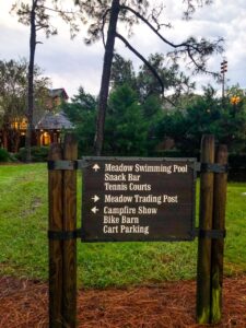 Directional Sign at Fort Wilderness