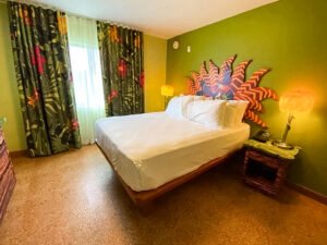 Master Bedroom in Lion King Suite at Art of Animation