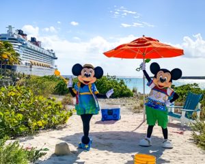 Mickey and Minnie on Castaway Cay