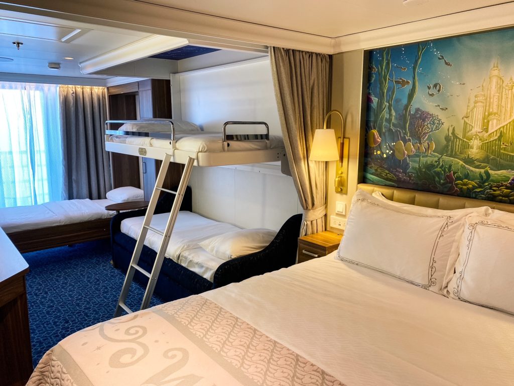 disney wish cruise deluxe family oceanview stateroom