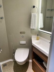 Disney Wish Stateroom Split Bathroom