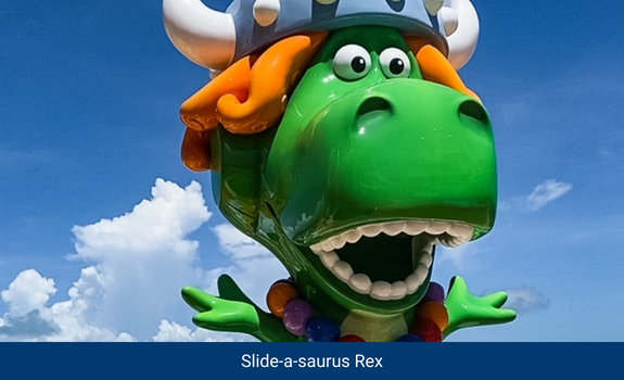 Slide-a-saurus Rex on the Disney Wish