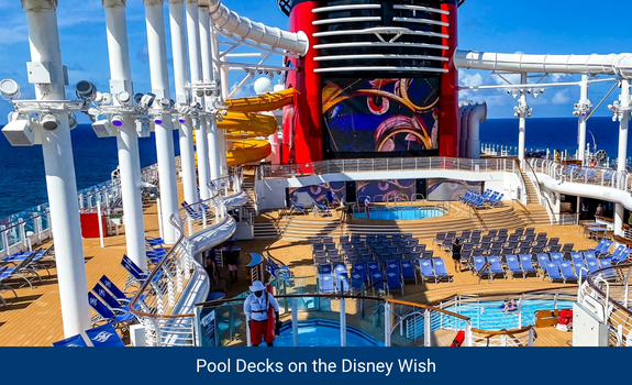 Pools on the Disney Wish
