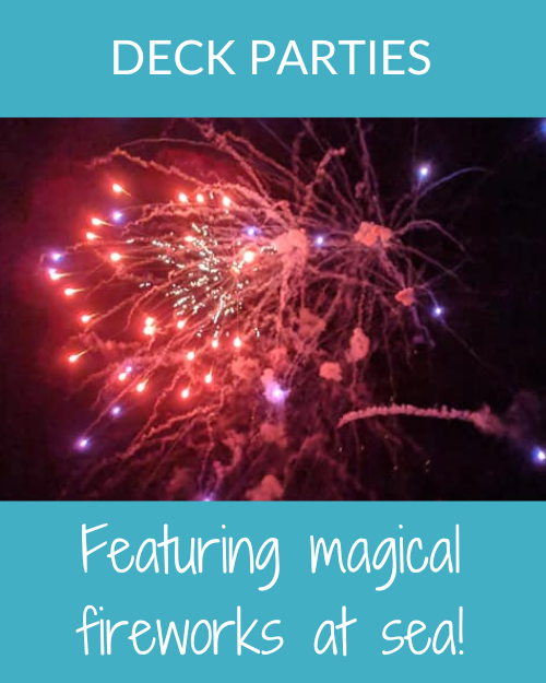 Deck Parties and Fireworks on the Disney Dream