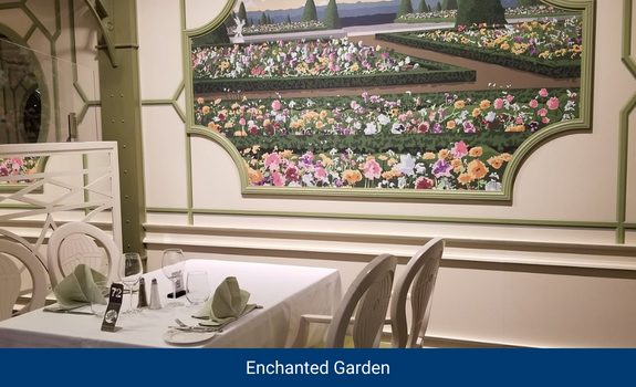 Enchanted Garden Restaurant on Disney Fantasy