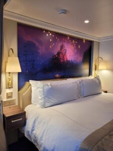 Disney Wish Concierge Stateroom with Tangled Artwork