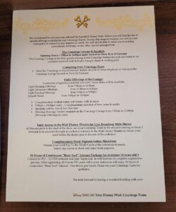 Welcome Aboard the Disney Wish - Concierge Letter