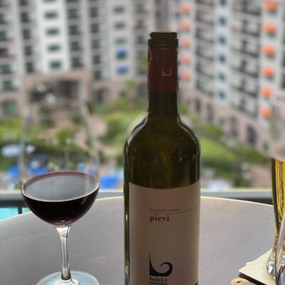 Wine at Topolino's Terrace Restaurant at Disney World