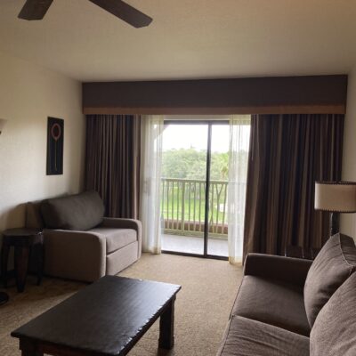 Animal Kingdom Lodge One Bedroom Villa - Living Room Area