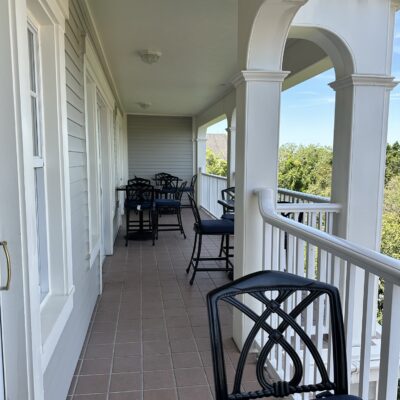 Balcony in the Regatta Club Level Lounge at Disney's Yacht Club