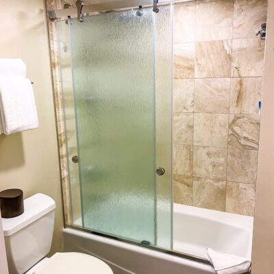 Bathroom in King Standard Room at Disney's Yacht Club Resort