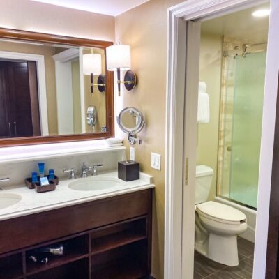 Bathroom in Standard Rooms at Disney's Yacht Club Resort