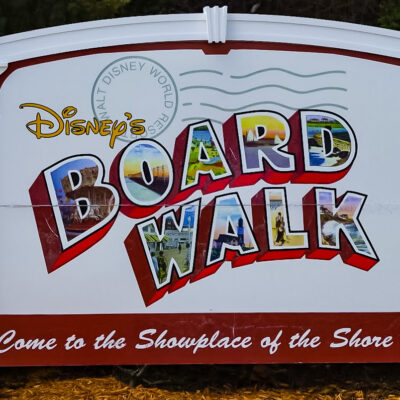 Disney's BoardWalk - Showplace of the Shore Sign