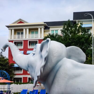 Elephant Fountain at Boardwalk Pool
