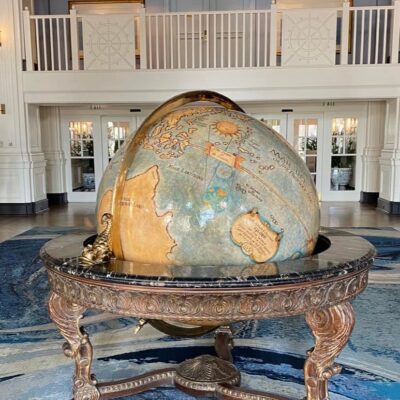 Globe in Lobby at Disney's Yacht Club Resort