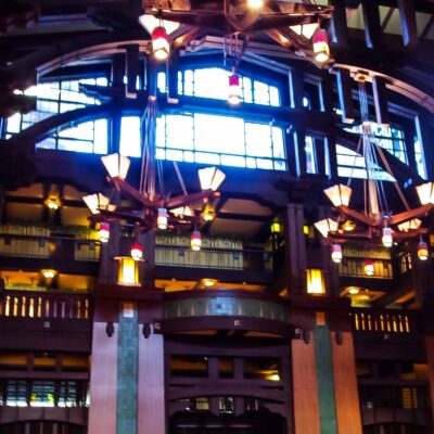 Lobby Chandeliers at the Grand Californian