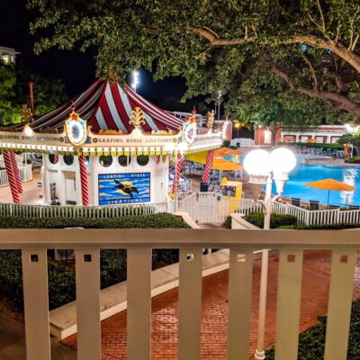 Luna Park Pool at Night - Disney's BoardWalk Inn