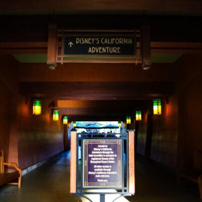 Private Park Entrance for Grand Californian Resort Guests
