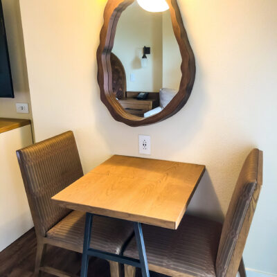 Seating in Deluxe Studio at Copper Creek Villas at Disney's Wilderness Lodge