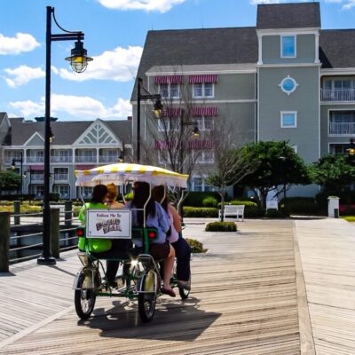 Surrey Bike Riding by at Yacht Club Resort