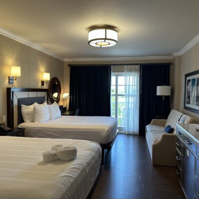 Two-Queen Standard Room with Day Bed at Disney's Yacht Club Resort