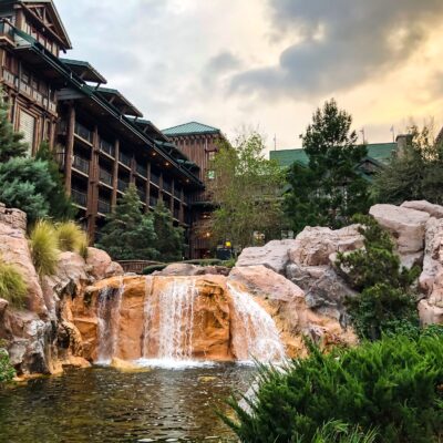 Waterfall at Disney's Wilderness Lodge