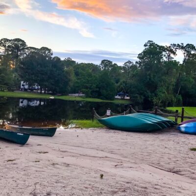 Canoes at Fort Wilderness Resort