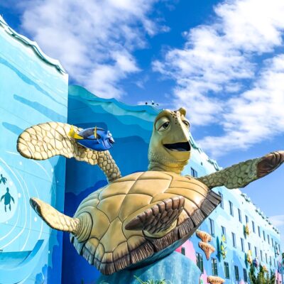 Crush in the Finding Nemo Section at Disney's Art of Animation Resort