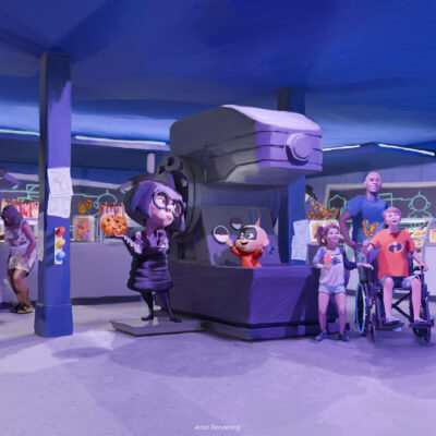 Edna a la Mode Sweet Shop on the new Disney Destiny Cruise Ship (Disney Cruise Line) - Concept Art (c) Disney