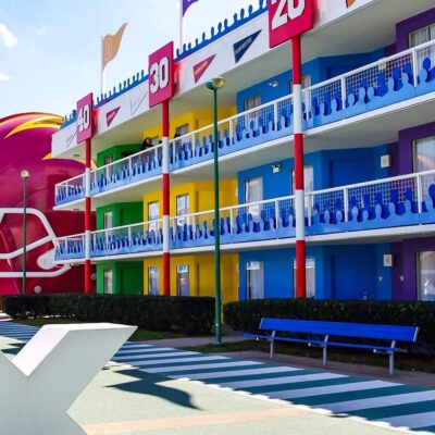 Football Section Buildings at Disney's All-Star Sports Resort