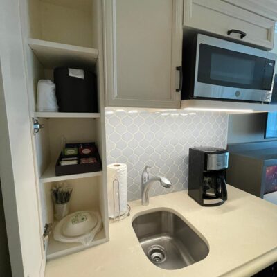 Kitchenette in Deluxe Studio at Disney's Riviera Resort