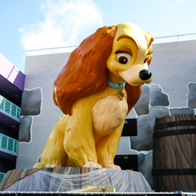 Lady and the Tramp in the 50s Area at Disney's Pop Century Resort