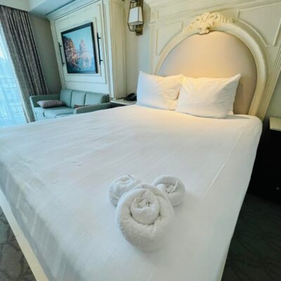 Queen Bed in a Deluxe Studio at Disney's Riviera Resort