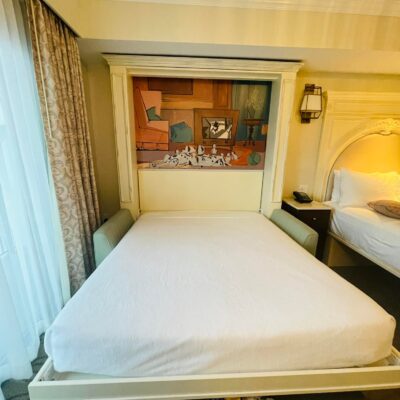 Queen-Size Pull Down Bed in Deluxe Studio at Disney's Riviera Resort