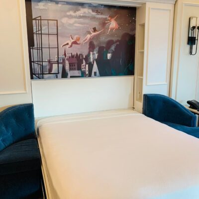 Queen-Size Pull-Down Bed in Living Room - One-Bedroom Villa at Disney's Riviera Resort